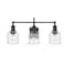 Z-Lite Bryant 3 Light Vanity, Matte Black And Clear Seedy 734-3V-MB - alternate 2